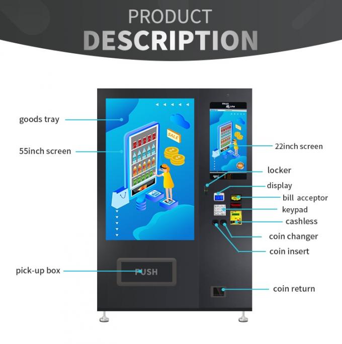 Distributeur WM55A22-J3 automatique électronique avec l'écran tactile combiné de 22 pouces