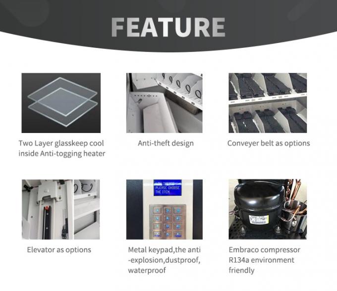 Distributeur automatique intelligent des médias 110V/220V~240V avec 55 pouces d'écran tactile