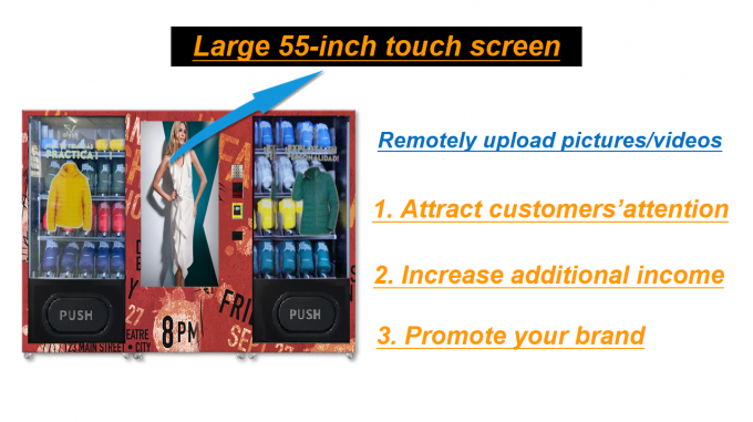  Vêtx l'écran thermique de WithTouch de T-shirt de sous-vêtements de distributeur automatique