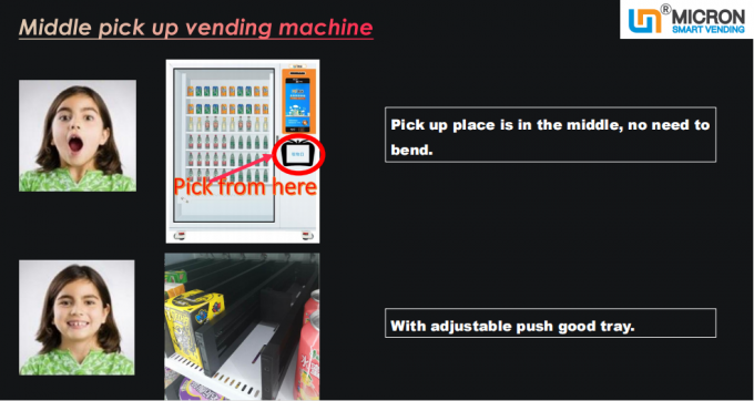Distributeur automatique de Saland de fruit 21,5 pouces de canaux réglables de l'écran 10