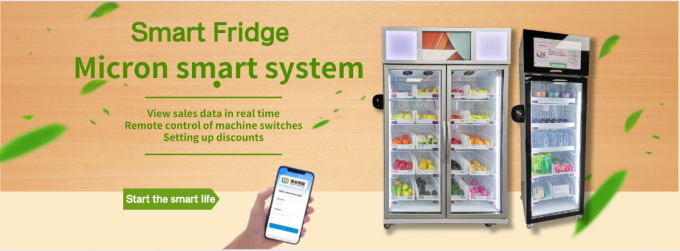 Réfrigérateur se vendant intelligent végétal à télécommande avec le lecteur de cartes