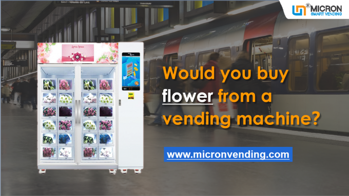 distributeur automatique de fleur avec le système de refroidissement