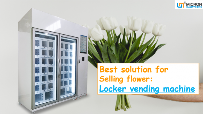 Réfrigérant favorable à l'environnement frais du distributeur automatique de fleur de bouquet d'extra large R290
