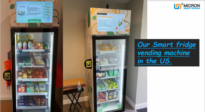 Système de refroidissement de congélateur de distributeur automatique de crème glacée avec le lecteur de cartes d'écran tactile aux USA
