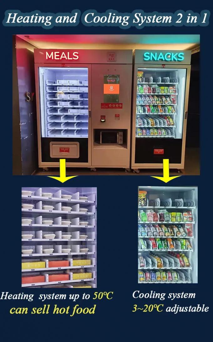 Chauffage de distributeur automatique d'aliment cuits de repas de micron et système de refroidissement