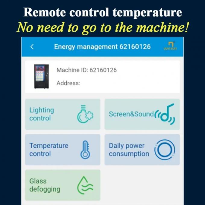 La température à télécommande de distributeur automatique d'aliment cuits de repas de micron