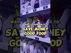 distributeur automatique d'aliments sains avec micro-ondes pour le chauffage