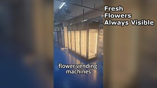 distributeur automatique de fleurs transparent