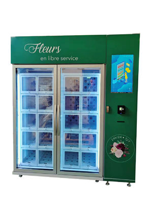Distributeur automatique de refroidissement de fleur de casier d'écran tactile 24 capacités