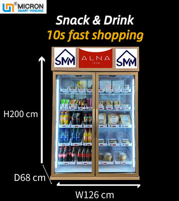 Distributeur automatique de réfrigérateur de Payment System Smart de lecteur de cartes pour Sanck et boisson avec le système futé pour le contrôle de Remotly