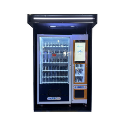 QUALITÉ  Convenient Snacks Drinks Combo Raincoats Folding Umbrella Vending Machine For Outside Location usine