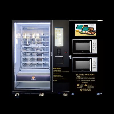 QUALITÉ  Big Capacity Hot Food & Pizza Vending Machine with Microwave Heating and Refrigeration System usine