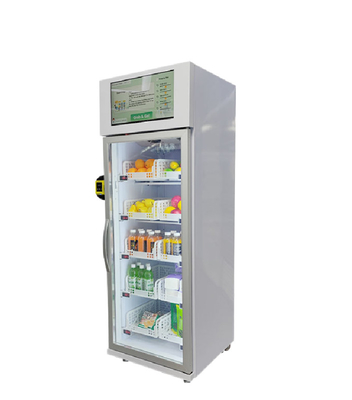 Distributeur automatique de bureau de boissons de casse-croûte d'écran de 22 pouces avec le système de refroidissement