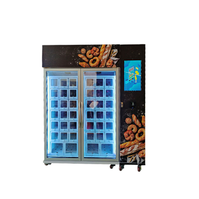 Distributeur automatique de refroidissement de casier de pain avec l'écran de 22 pouces et le lecteur de cartes