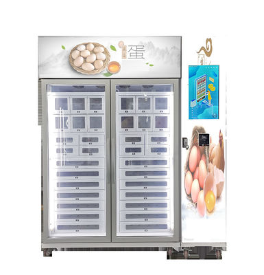 Distributeur automatique de refroidissement téléguidé de casier de magasin de détail pour vendre la viande de fruit d'oeufs