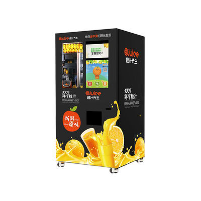 Vendeuse automatique de jus d'orange fraîchement pressé avec lecteur de cartes