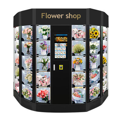 Personnaliser les affaires fraîches fleurs réfrigérateur casier machine à vendre Avec Nayax lecteur de cartes Paiements en espèces