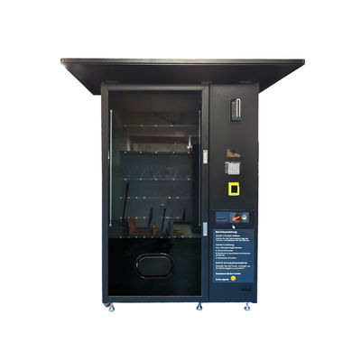Automate de vente extérieur avec abri contre la pluie