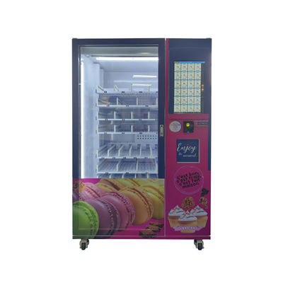 Machine à vendre de l'ascenseur Xy avec lecteur de carte de porte de pick-up auto-ouverte Macaroon machine à vendre