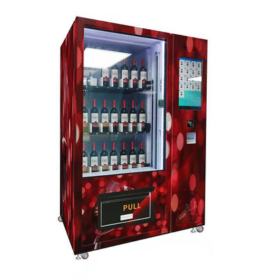 distributeur automatique de cocktails commerciaux avec vérification de l'âge de l'ascenseur pour le vin de bière alcoolisé en bouteille de verre