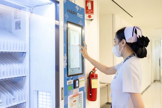 Une main-d'œuvre en bonne santé Machines de vente en pharmacie pour les lieux de travail Fabriques avec un accès rapide et facile aux médicaments essentiels