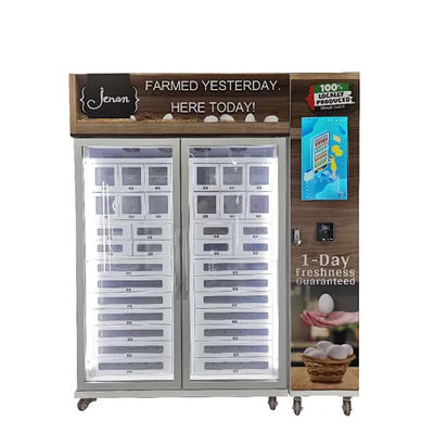 21.5 pouces écran tactile casier automatique W166 * D71 * H217 Cm stockage optimal des œufs avec refroidissement automatique