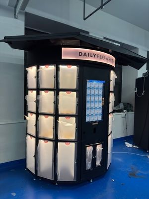 24 heures sur 24 et 7 jours sur 7, machine à vendre de boutique de fleurs avec froid de 10 à 20 °C