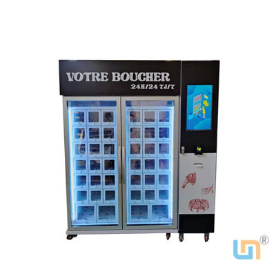 Distributeur automatique de casiers réfrigérés personnalisable avec réfrigérant R290 efficace -22℃~20℃ pour la vente de viandes et de fruits de mer surgelés