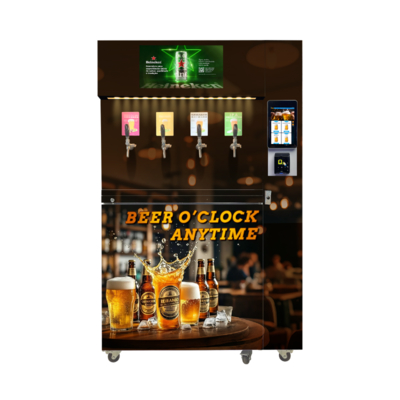 Vendeuse de bière à la traction économe en énergie W97*D66*H205 Cm avec système de refroidissement 5-8C