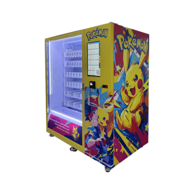 Système de refroidissement 3-20°C / Aucun W1620mm*P950mm*H1950mm Distributeur automatique Pokémon pour les exigences de vos clients