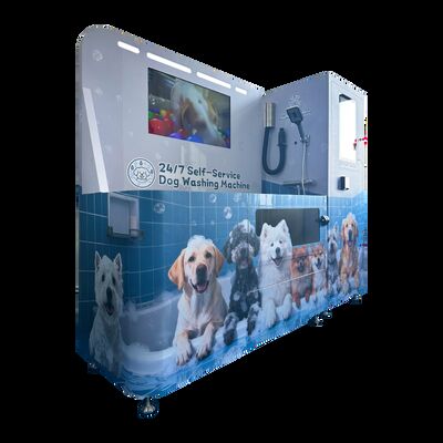 Distributeurs automatiques en libre-service adaptés aux lieux ouverts et semi-extérieurs offrant des solutions de toilettage rapide pour chiens