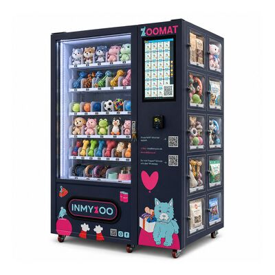 Machine de vente pour animaux de compagnie avec armoire de rangement pour aliments pour animaux de compagnie et fournitures pour animaux de compagnie pour les magasins de animaux de compagnie Cliniques vétérinaires et communautés résidentielles