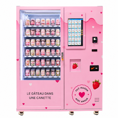Distributeur automatique de gâteaux avec ascenseur à axe XY pour la vente de gâteaux et de cupcakes en conserve 24h/24 et 7j/7
