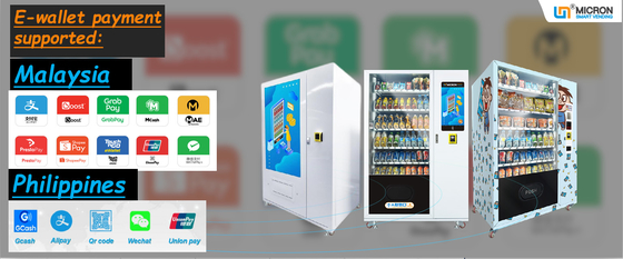 WM0-WE POP Vending Machine avec paiement par portefeuille électronique Micron Smart Vending Machine en Malaisie