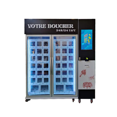 Lecteur de congélation de carte de crédit de Cabinet de trellis de distributeur automatique de viande de boeuf